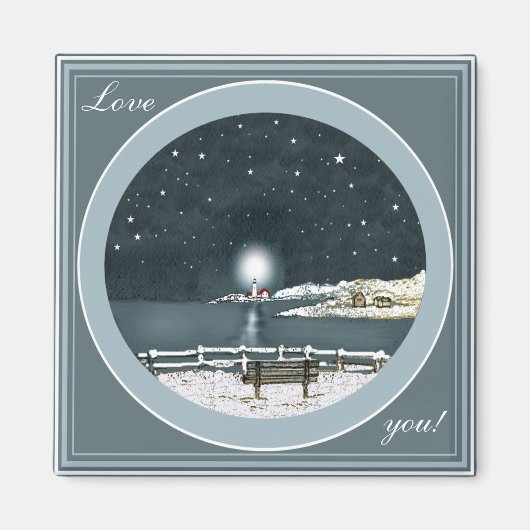 ポートランドヘッドライトSMCCから愛して！ マグネット (正面)