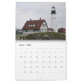 ポートランドヘッド灯台カレンダー カレンダー (3月 2026)