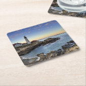 ポートランドヘッド灯台 スクエアペーパーコースター (アングル)
