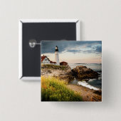 ポートランドヘッド灯台|岬エリザベスの私 缶バッジ (正面&裏面)