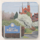 ポートランドメインへようこそ コースター (正面)