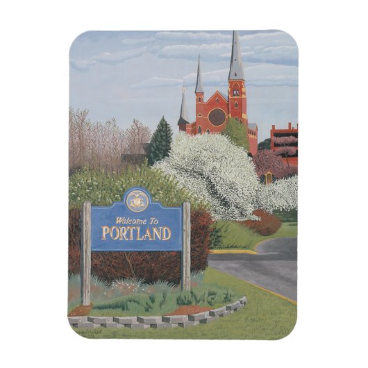 ポートランドメインへようこそ マグネット (縦)
