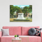 ポートランドメインオーバーヘッドビューオブポートランド キャンバスプリント (インサイチュ (リビング))