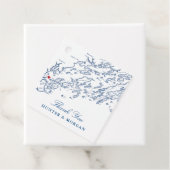 ポートランドメインカスコベイマップネイビーブルー結婚ズ フェイバータグ (インサイチュ)