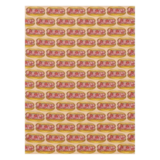 ポートランドメインシーフード転がロブスターサンドウィッチフード テーブルクロス (正面)