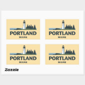 ポートランドメイン統一された州 長方形シール (シート)