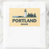 ポートランドメイン統一された州 長方形シール (バッグ)