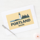 ポートランドメイン統一された州 長方形シール (封筒)