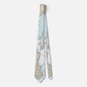 ポートランドメイン航海のナビゲーションチャート ネクタイ (正面)