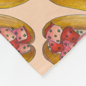 ポートランドメイン転がロブスターサンドウィッチフードグルメ フリースブランケット (角)