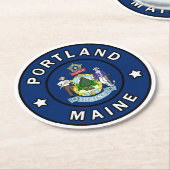 ポートランドメイン ラウンドペーパーコースター (アングル)