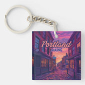 ポートランドメーンオールドポートコブレストンヴィンテージ キーホルダー (正面)