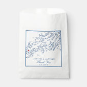 ポートランドメーンカスコベイエレガントウェディング紙 フェイバーバッグ (正面)