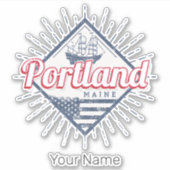 ポートランドメーンシティ統一された州ヴィンテージUSA シール (正面)