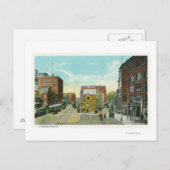 ポートランドメーンシーニックビューオブコングレスクエア ポストカード (正面/裏面)