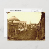 ポートランドメーンミドル通り1846はがき ポストカード (正面/裏面)