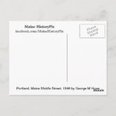 ポートランドメーンミドル通り1846はがき ポストカード (裏面)