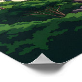 ポートランドメーンライトハウスアットサンセット ポスター (角)