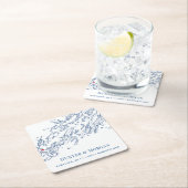 ポートランドメ結婚インのウェルカムパーティーカクテルアワー スクエアペーパーコースター (インサイチュ)