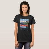 ポートランドライトハウスメイン1875 Tシャツ (正面フル)