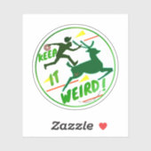 ポートランドラウンドステッカー |保のロ風変わりゴ シール (シート)