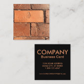 ポートランドレンガ造りの歩道 スクエア名刺 (正面/裏面)