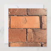 ポートランドレンガ造りの歩道 招待状 (正面)