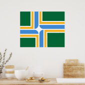 ポートランド国旗（オレゴン） ポスター (キッチン)