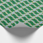 ポートランド州旗と愛国的な包装紙 ラッピングペーパー (角)