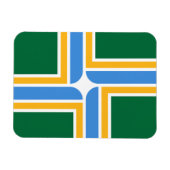 ポートランド州旗を持つフレキシブルなフォトマグネット マグネット (横)