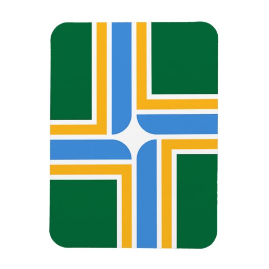 ポートランド州旗を持つフレキシブルなフォトマグネット マグネット (縦)