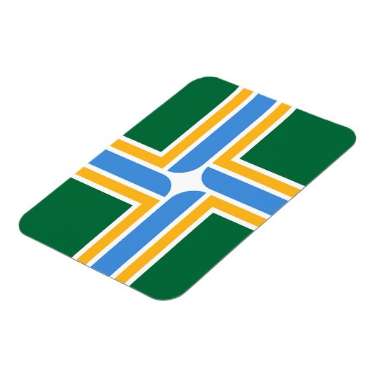 ポートランド州旗を持つフレキシブルなフォトマグネット マグネット (左側)