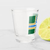 ポートランド州旗を持つ愛国的なショットグラス ショットグラス (左)