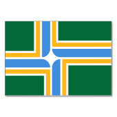 ポートランド州旗を持つ愛国的なテーブルカード テーブルナンバー (裏面)