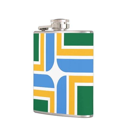 ポートランド州旗を持つ愛国的なフラスコ フラスク (左)