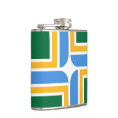 ポートランド州旗を持つ愛国的なフラスコ フラスク (右)