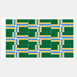 ポートランド州旗を持つ愛国的なラベル ラベル