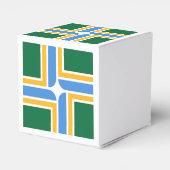 ポートランド州旗を持つ愛国的な優遇箱 フェイバーボックス (裏面サイド)