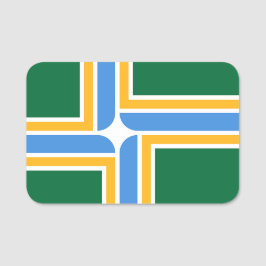 ポートランド州旗を持つ愛国的な名前タグ 名札