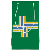 ポートランド州旗、オレゴン州小抱き枕 スモールペーパーバッグ (正面)