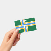 ポートランド市旗の付いたネームバッジ バッジ (手持ち)