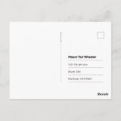 ポートランド市長宛はがき(事前アドレス) ポストカード (裏面)