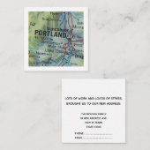 ポートランド引っ越しました新しいアドレスカード エンクロージャーカード (正面/裏面)