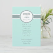 ポートランド招待状:ティール 招待状 (スタンド正面)