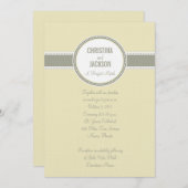ポートランド招待状: バニラ 招待状 (正面/裏面)