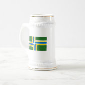 ポートランド旗のマグ ビールジョッキ (正面左)