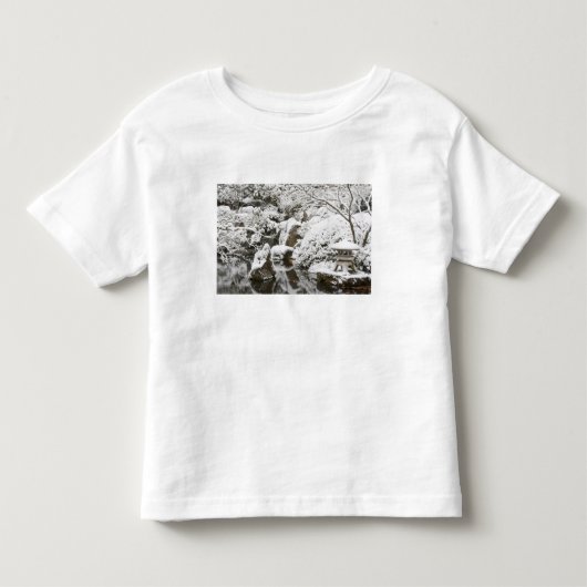 ポートランド日本庭園の雪景色, 2 トドラーTシャツ (正面)