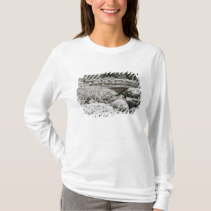 ポートランド日本庭園の雪景色、 Tシャツ