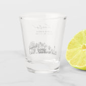ポートランド結婚式の引き出物応援ショットグラス ショットグラス (裏面)