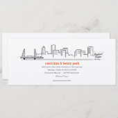 ポートランド都市スカイラインの招待状 招待状 (正面/裏面)